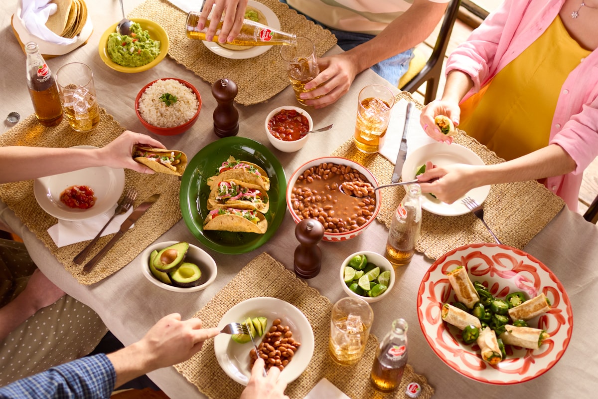 Diverse family cooking together